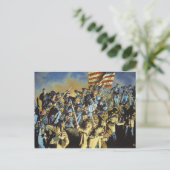 De oude vlag heeft nooit de grond aangetast briefkaart (Staand voorkant)