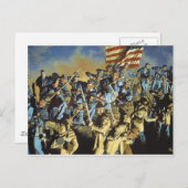 De oude vlag heeft nooit de grond aangetast briefkaart (Voorkant / Achterkant)