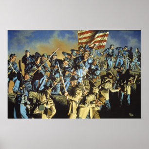 De oude vlag heeft nooit de grond aangetast poster