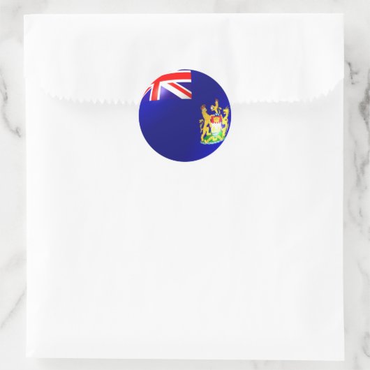 De oude vlag van Hongkong Ronde Sticker (Tas)