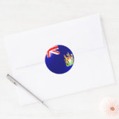 De oude vlag van Hongkong Ronde Sticker (Envelop)