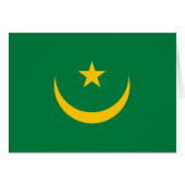 De oude vlag van Mauritanië (Voorkant Horizontaal)