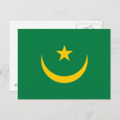De oude vlag van Mauritanië Briefkaart (Voorkant / Achterkant)