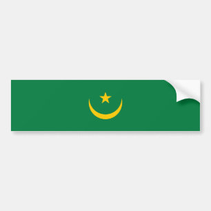 De oude vlag van Mauritanië Bumpersticker