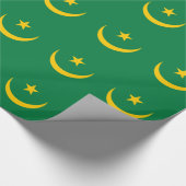 De oude vlag van Mauritanië Cadeaupapier (Hoek)