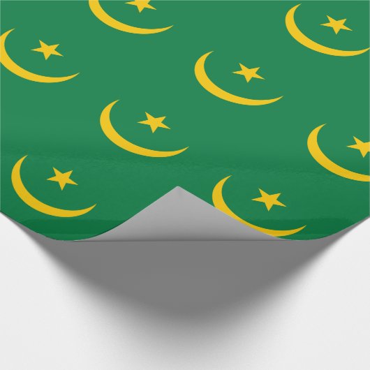 De oude vlag van Mauritanië Cadeaupapier (Hoek)