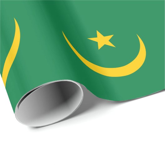 De oude vlag van Mauritanië Cadeaupapier (Rol Hoek)