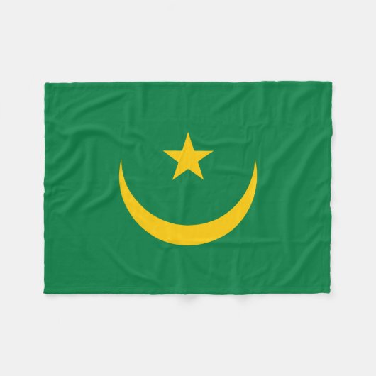 De oude vlag van Mauritanië Fleece Deken (Voorkant (Horizontaal))