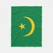 De oude vlag van Mauritanië Fleece Deken (Voorkant)