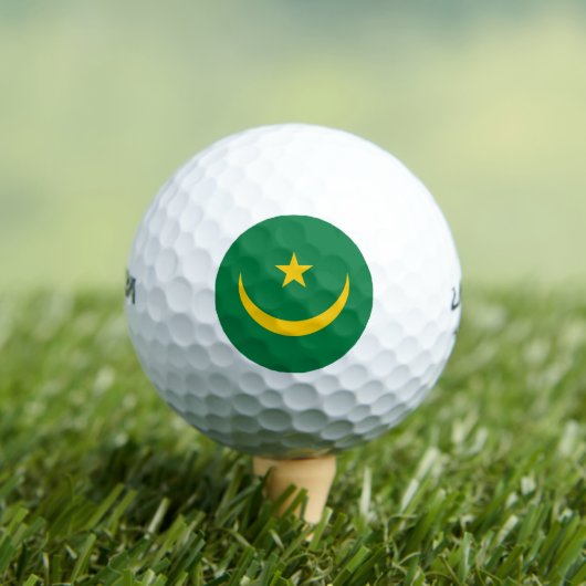 De oude vlag van Mauritanië Golfballen (Insitu Shirt)
