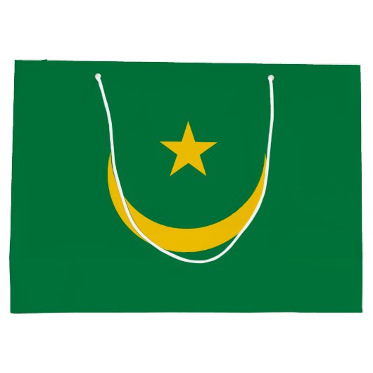 De oude vlag van Mauritanië Groot Cadeauzakje (Achterkant)