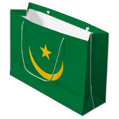 De oude vlag van Mauritanië Groot Cadeauzakje (Voorkant Gekanteld)