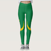 De oude vlag van Mauritanië Leggings (Voorkant)