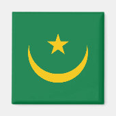 De oude vlag van Mauritanië Magneet (Voorkant)