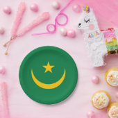 De oude vlag van Mauritanië Papieren Bordje (Feest)