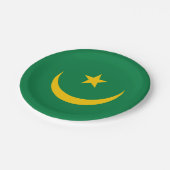 De oude vlag van Mauritanië Papieren Bordje (Gekanteld)