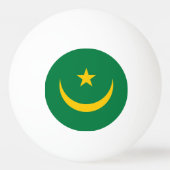 De oude vlag van Mauritanië Pingpongbal (Voorkant)