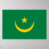 De oude vlag van Mauritanië Poster (Voorkant)