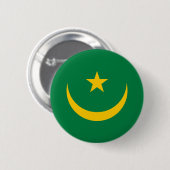 De oude vlag van Mauritanië Ronde Button 5,7 Cm (Voorkant /achterkant)
