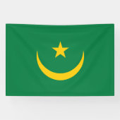 De oude vlag van Mauritanië Spandoek (Horizontaal)