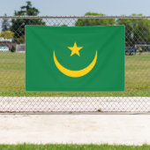 De oude vlag van Mauritanië Spandoek (Insitu)