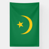 De oude vlag van Mauritanië Spandoek (Verticaal)