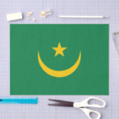 De oude vlag van Mauritanië Tissuepapier (Craft)