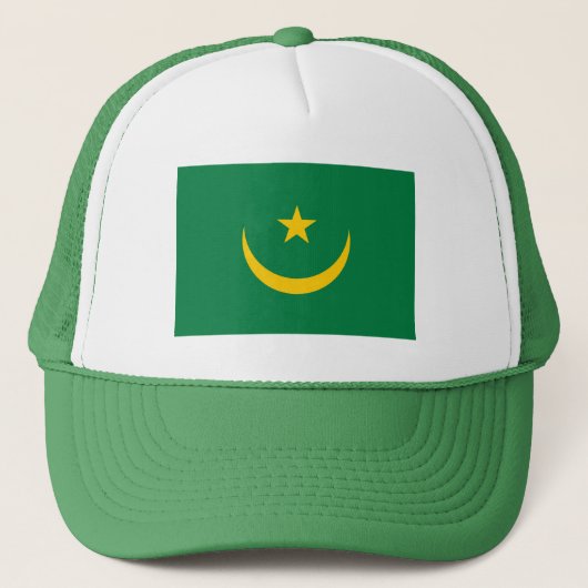 De oude vlag van Mauritanië Trucker Pet (Voorkant)