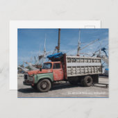 De oude vrachtwagen briefkaart (Voorkant / Achterkant)