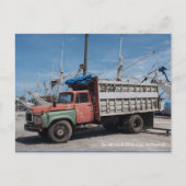 De oude vrachtwagen briefkaart (Voorkant)