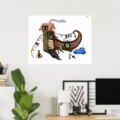 De Oude Vrouw In De Schoen Poster (Thuiskantoor)