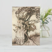 De oude vrouw in het bos door Arthur Rackham Kaart (Staand voorkant)