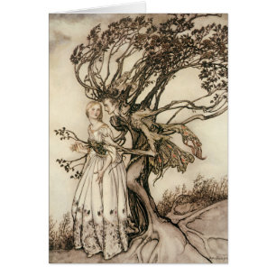 De Oude Vrouw in het Hout door Arthur Rackham