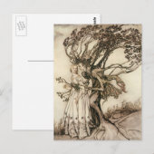 De Oude Vrouw in het Hout door Arthur Rackham Briefkaart (Voorkant / Achterkant)