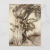 De Oude Vrouw in het Hout door Arthur Rackham Briefkaart (Voorkant)