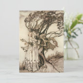 De Oude Vrouw in het Hout door Arthur Rackham Kaart (Staand voorkant)