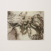 De Oude Vrouw in het Hout door Arthur Rackham Legpuzzel (Horizontaal)
