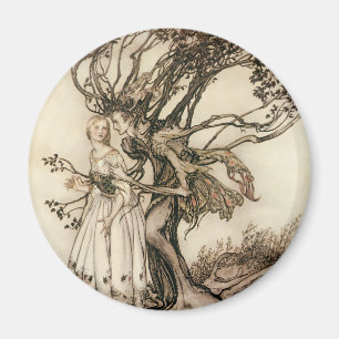 De Oude Vrouw in het Hout door Arthur Rackham Magneet