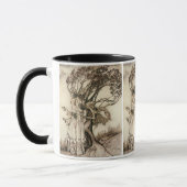 De Oude Vrouw in het Hout door Arthur Rackham Mok (Links)