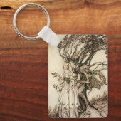 De Oude Vrouw in het Hout door Arthur Rackham Sleutelhanger (Voorkant)
