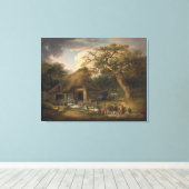 De oude watermill van George Morland Canvas Afdruk (Insitu (Houten vloer))