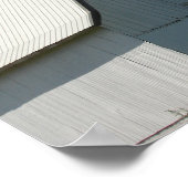 De oude witte Barn Poster (Hoek)