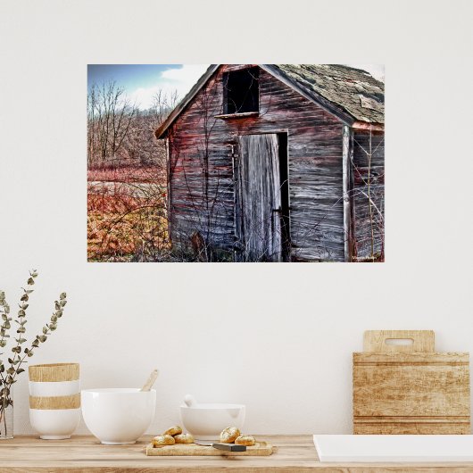 DE OUDE WOODEN SHED POSTER (Keuken)