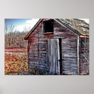 DE OUDE WOODEN SHED POSTER