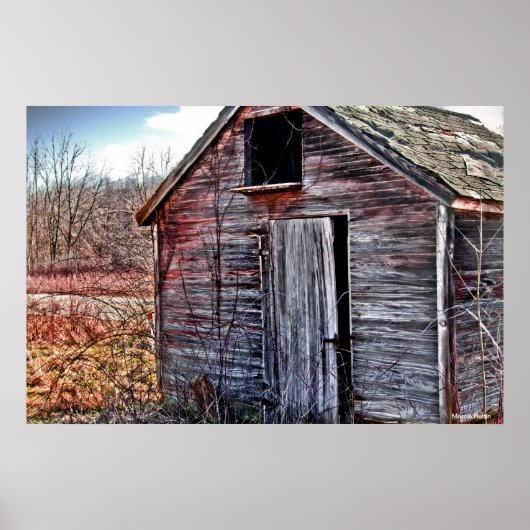 DE OUDE WOODEN SHED POSTER (Voorkant)