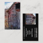 DE OUDE WOODEN SHED VISITEKAARTJE (Voorkant / Achterkant)