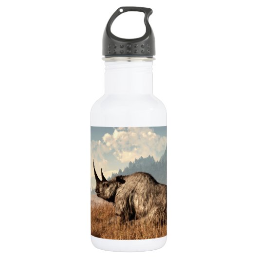 De Oude Wooly Rhino Waterfles (Voorkant)