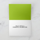 De ouder-Gediplomeerde van gelukwensen op Juist Kaart (Binnen)