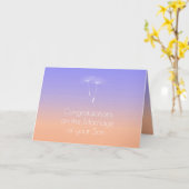 De Ouder van de lavender Ouder van de Bride felici Kaart (Gele Bloem)