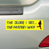 De oudere die ik krijg bumpersticker (Op auto)